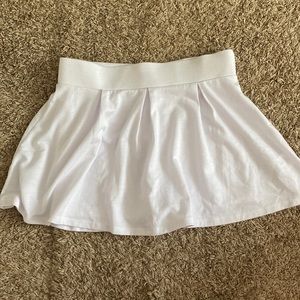 White tennis skirt!